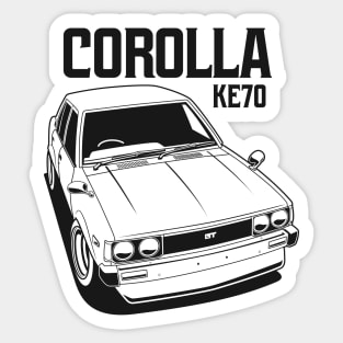 Corolla KE70 Monochrome Sticker